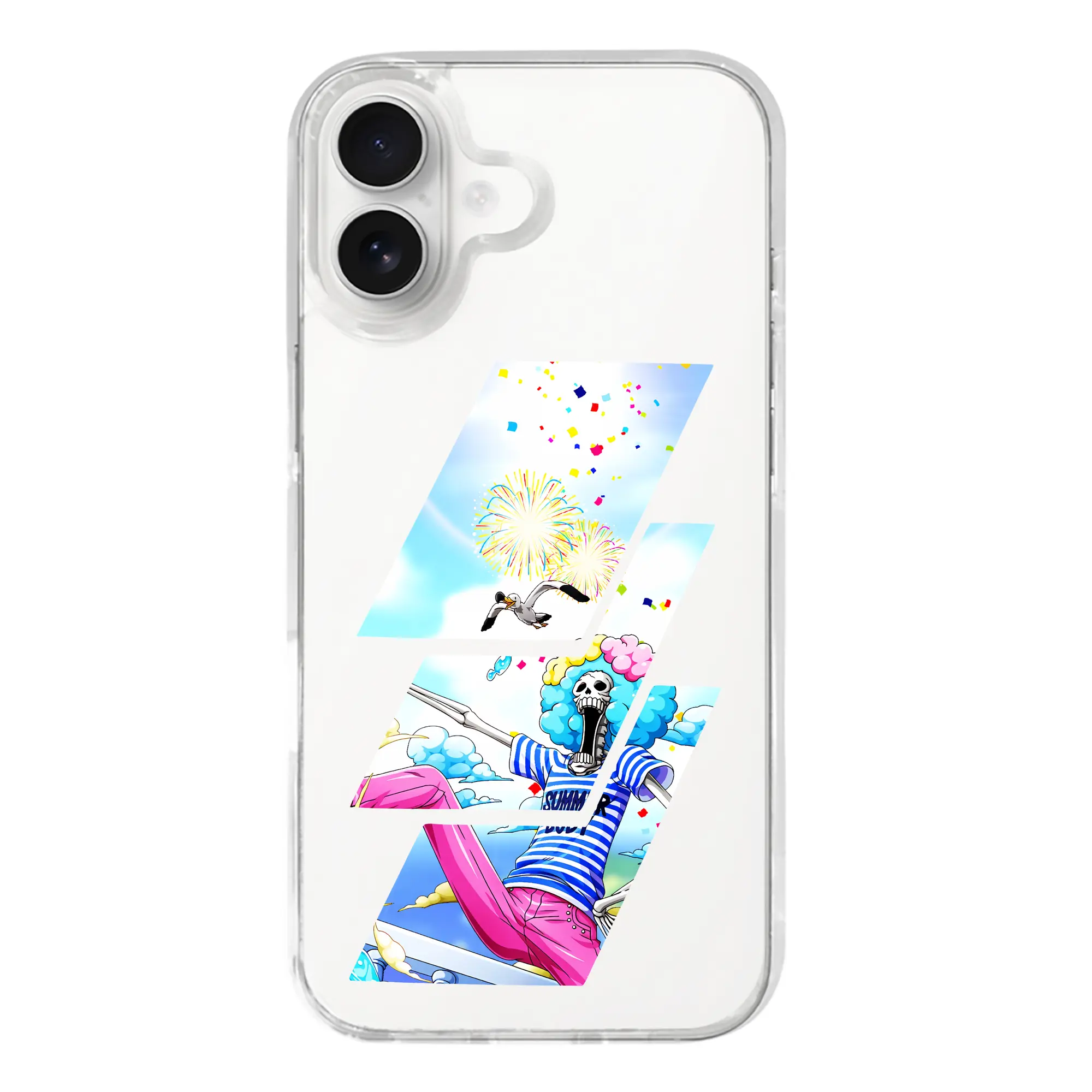 ワンピース グッズ ブルック - iPhone 17シリーズ 透明スマホケース – 薄型・耐衝撃・精密フィット保護カバー